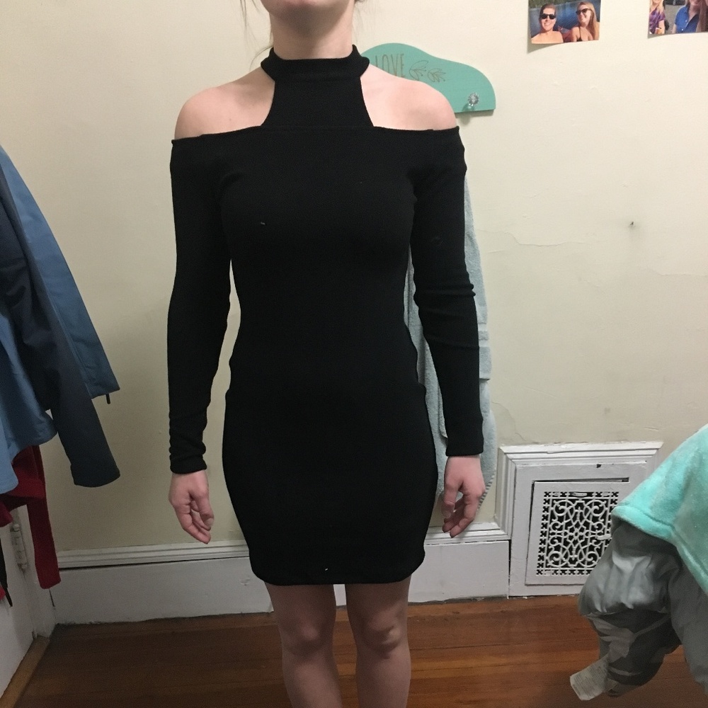 Black Off the Shoulder Dress